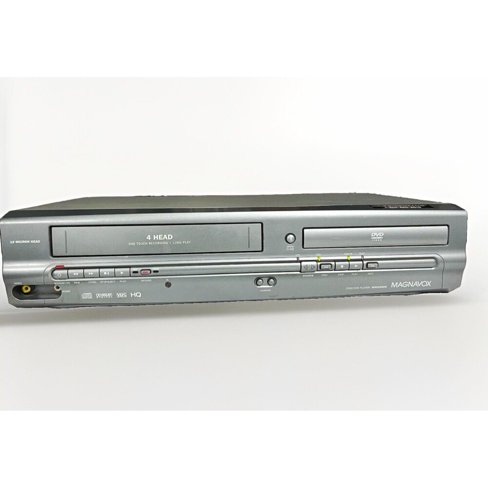 Magnavox MWD2205 DVD/VCR Player Combo 4-Head VHS VCR + DVD Playback WORKS TESTED